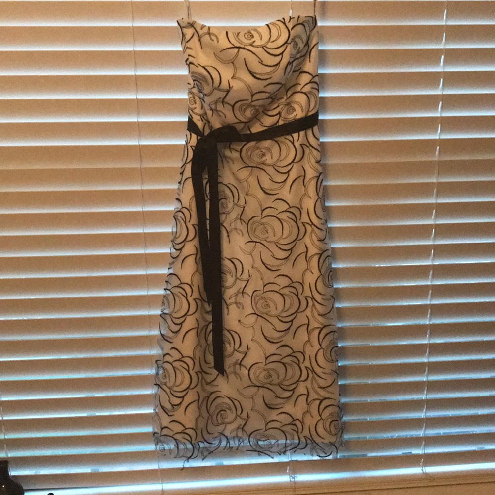 David’s Bridal strapless dress